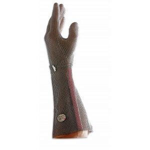 Nerezová ochranná drôtená rukavica ErgoProtect typ 2000 s manžetou FDICK, 19 cm, veľkosť L