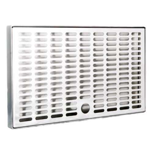 Odkvapová miska na nápoje – Lindr, nerezová oceľ, kompatibilná s modelmi Kontakt 155, rozmery 260 x 150 x 20 mm