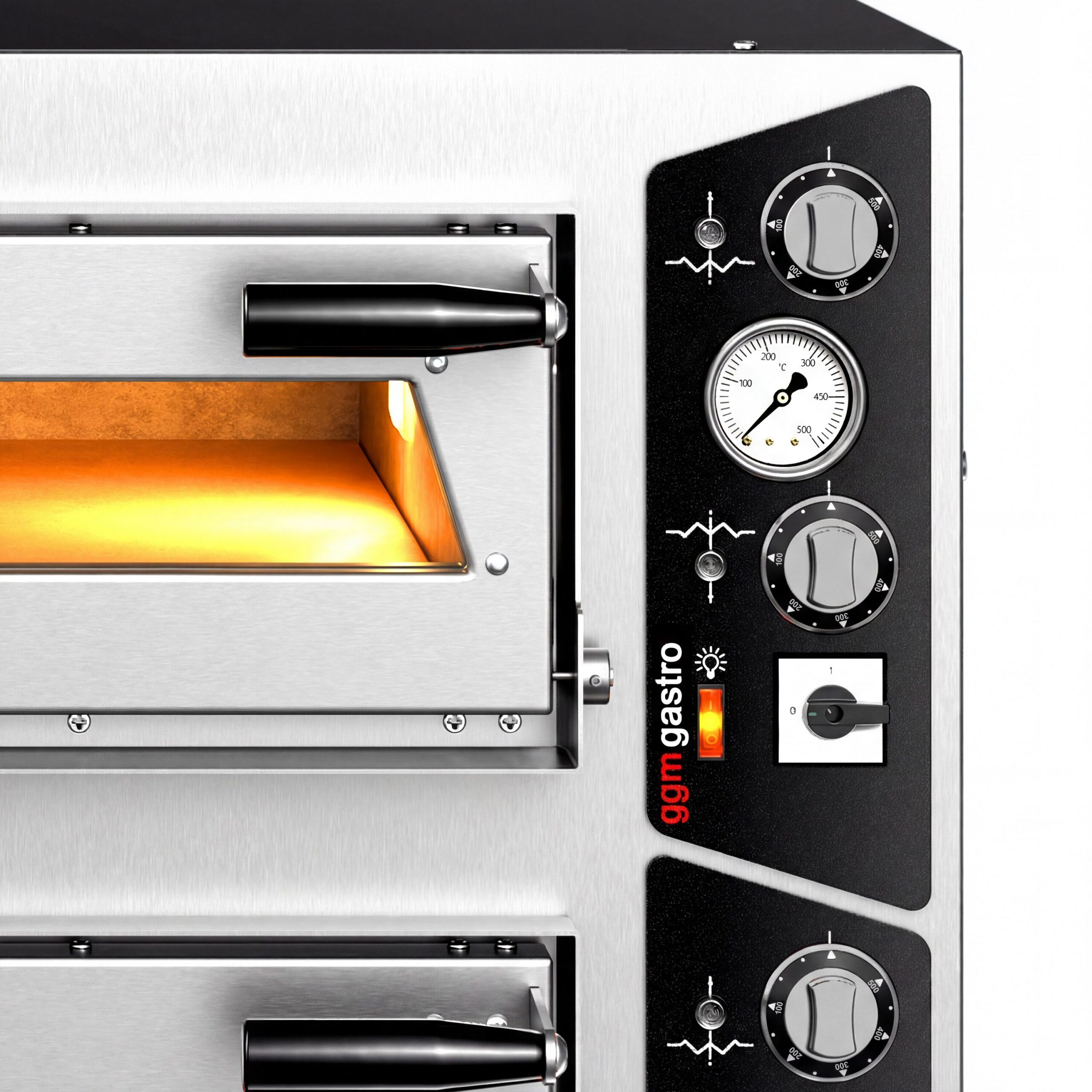 Manuálna pec na pizzu – 4 + 4x 35 cm, elektrická, vrátane podstavca – Obrázok 2