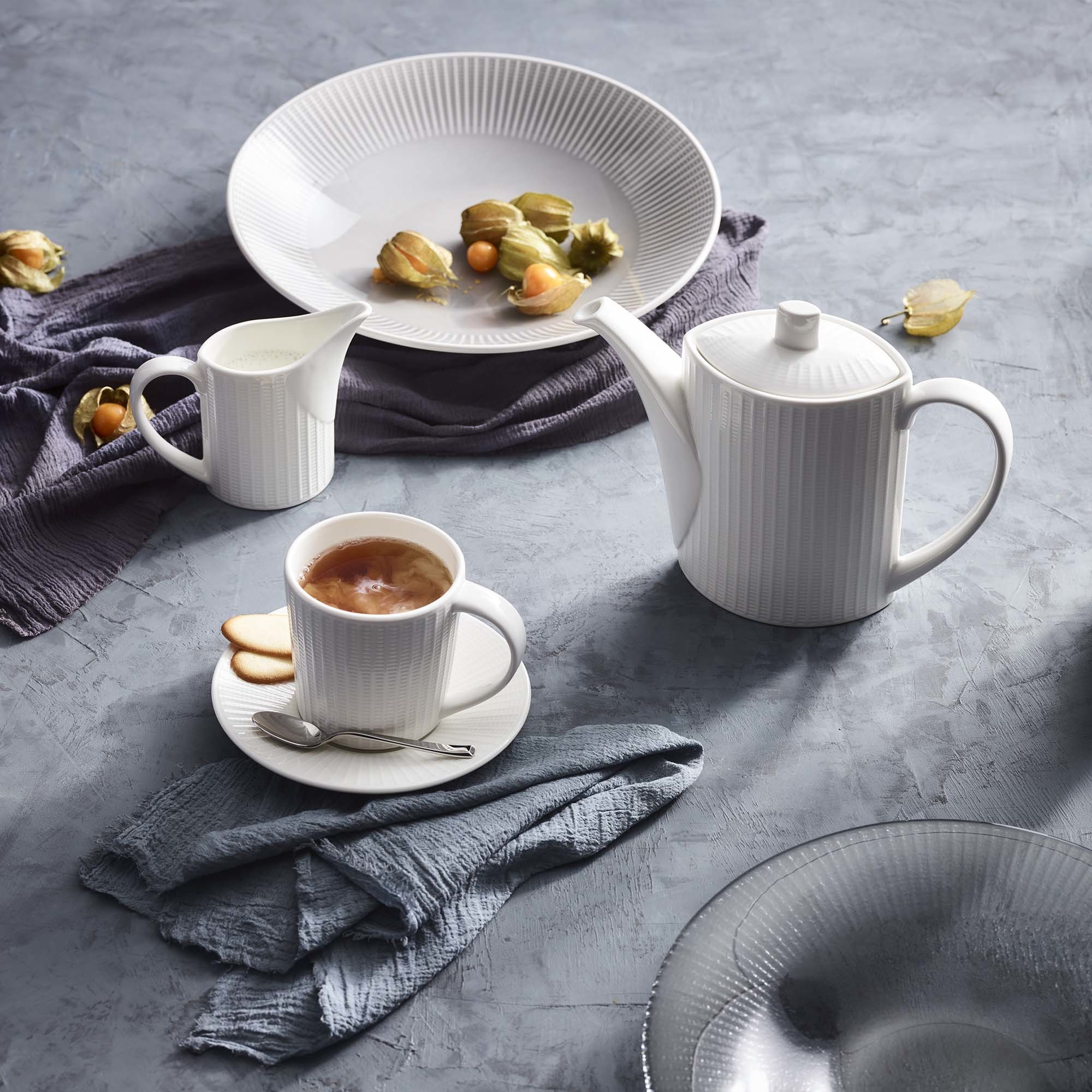 Porcelánové veko na čajník Willow, 9117C1206, 1 ks – Obrázok 4