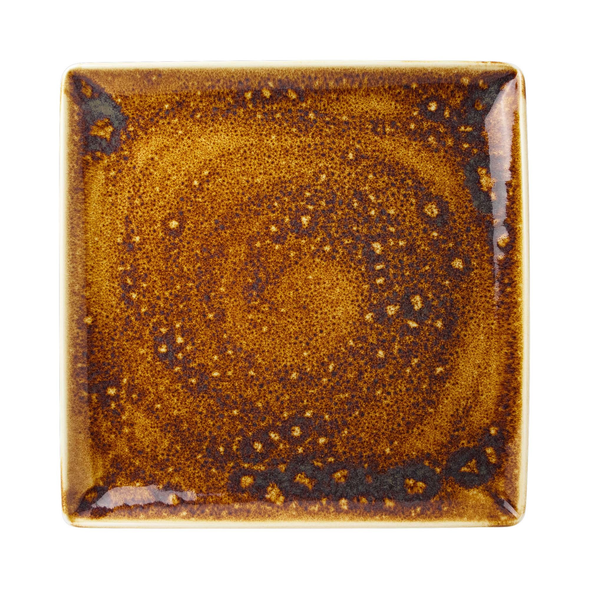 Porcelánový tanier štvorcový Vesuvius Amber, 270 x 270 mm, 1 ks – Obrázok 2
