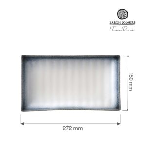 Obdĺžnikový servírovací podnos Silk — 272x150 mm