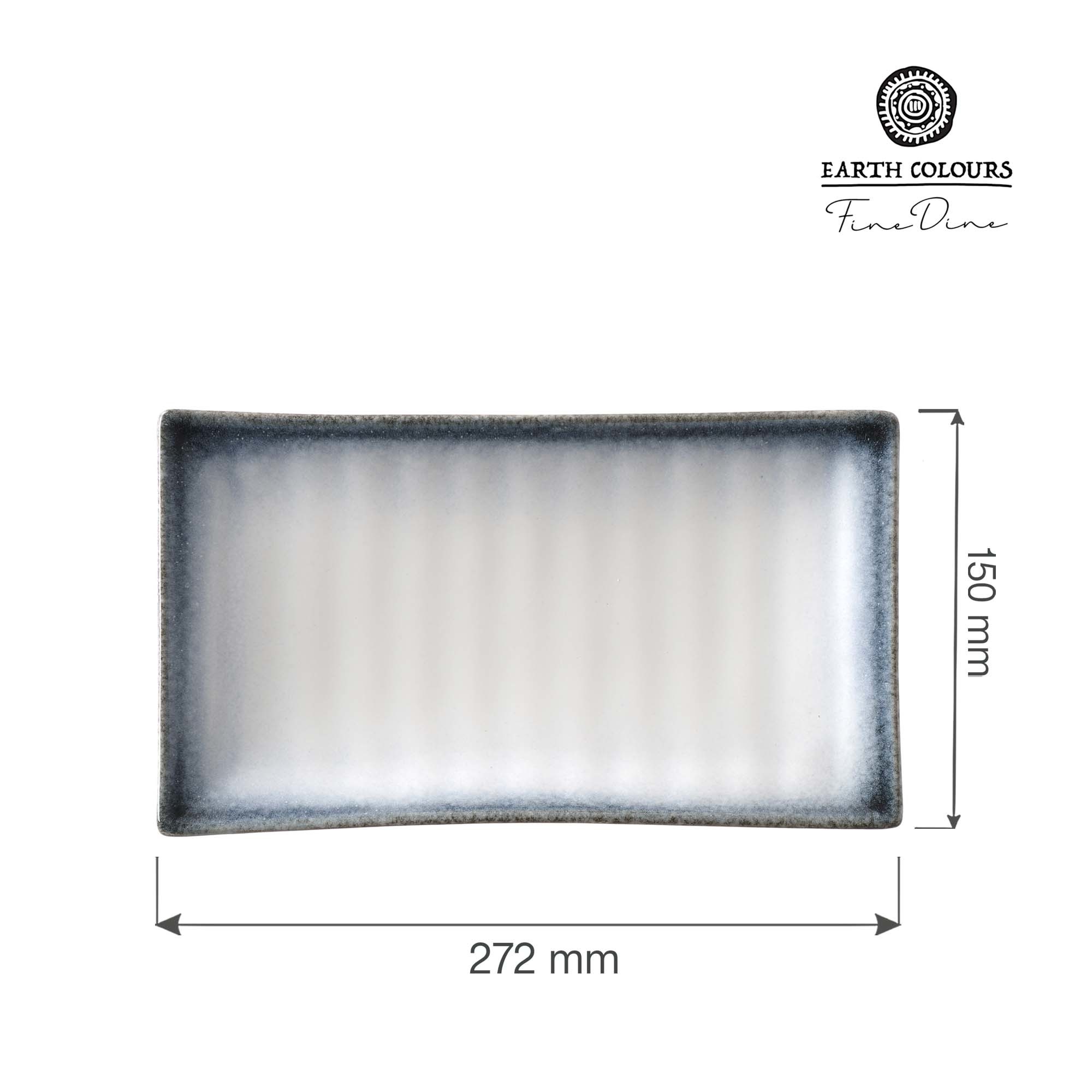 Obdĺžnikový servírovací podnos Silk — 272x150 mm