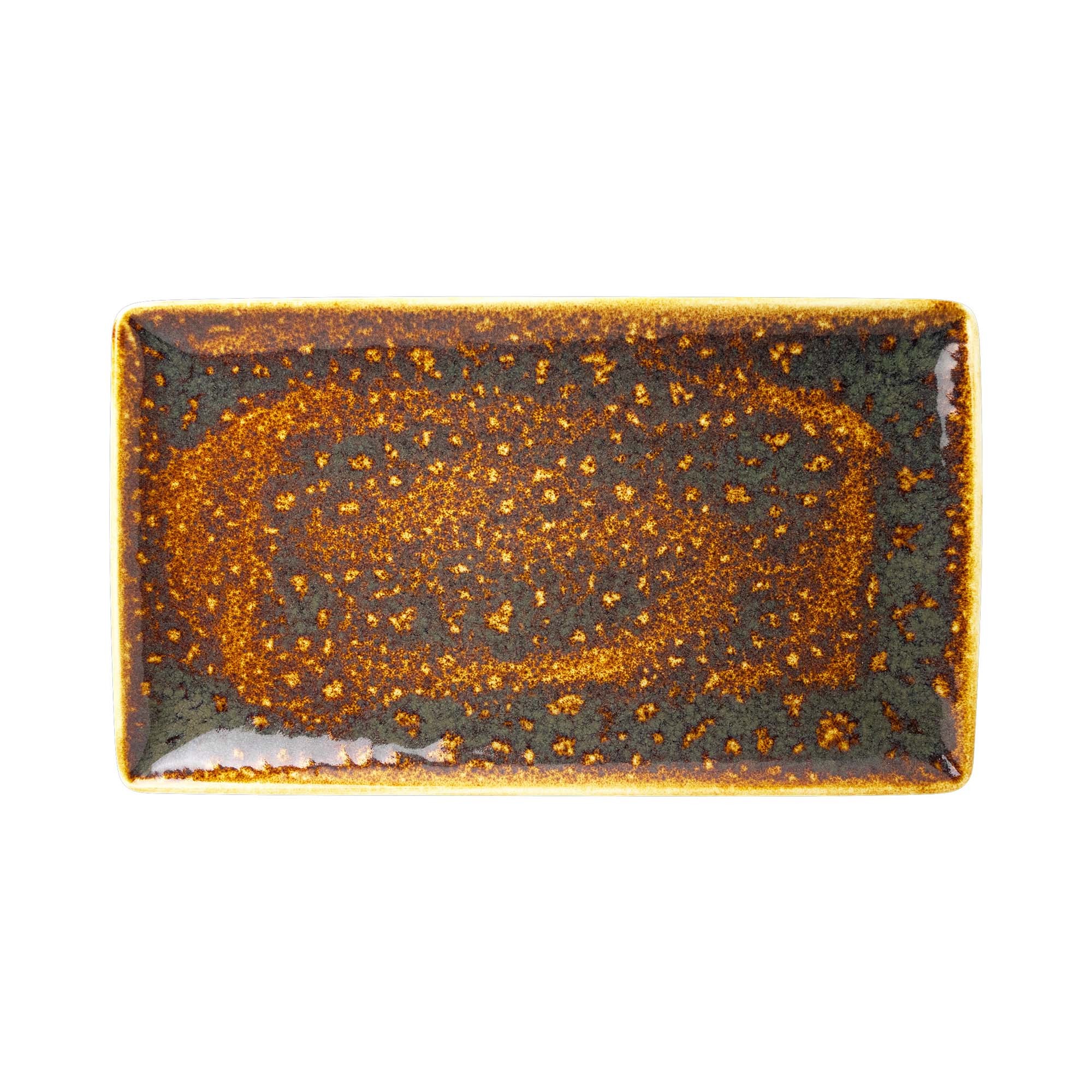 Porcelánový tanier obdĺžnikový Vesuvius Amber, 330 x 190 mm, 1 ks – Obrázok 2