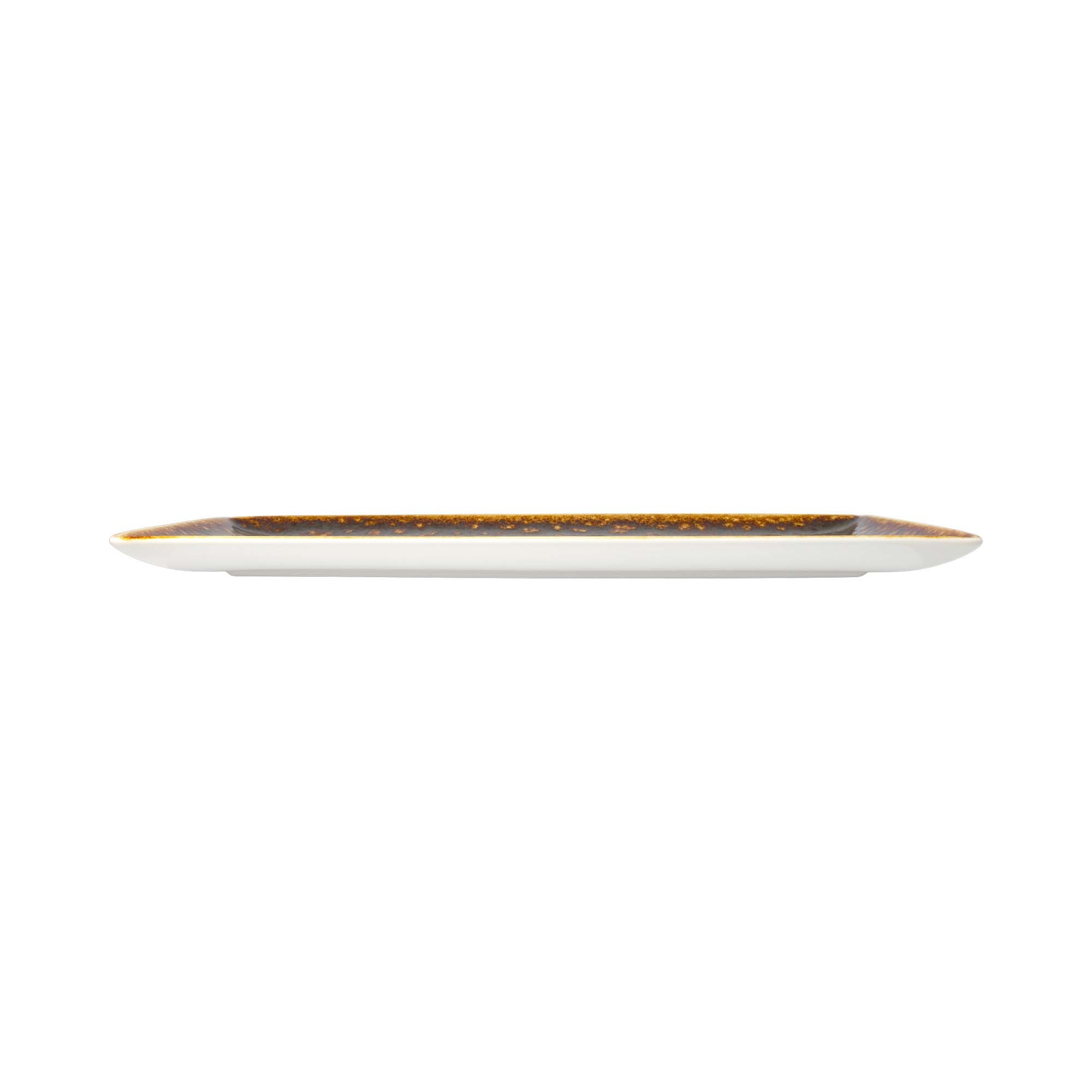 Porcelánový tanier obdĺžnikový Vesuvius Amber, 330 x 190 mm, 1 ks – Obrázok 3