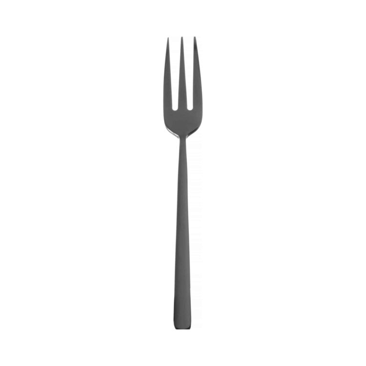Príbor – čierna dezertná vidlička, 170 mm, 1 ks