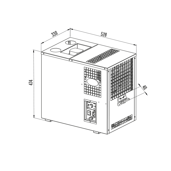 Vodné chladenie na pivo – Lindr, podstolový model AS-80 PX4 – Obrázok 2