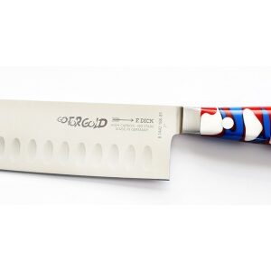 Japonský kovaný nôž – Santoku PATRIOT, so špeciálnym výbrusom, dĺžka 18 cm