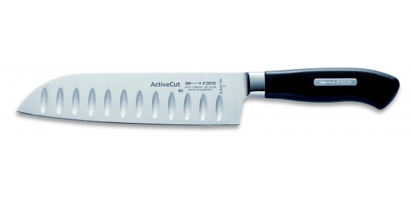 Japonský nož – Santoku, Dick, séria Active Cut, kovaný, špeciálny výbrus, 18 cm