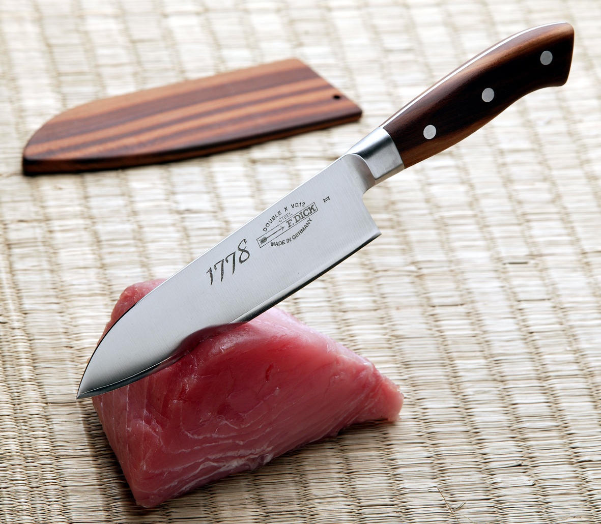 Japonský kovaný nôž – Santoku, jubilejná séria 1778, dĺžka 17 cm – Obrázok 6