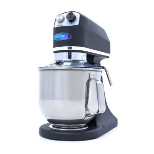Čierny matný planetárny mixér – objem 7 l, do 2 kg cesta