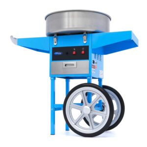 Modrý pojazný výrobník cukrovej vaty – Ø 52 cm