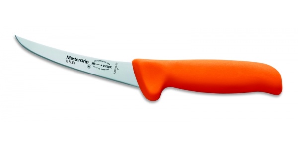 Špeciálny vykosťovací nôž Dick — zahnutá čepeľ, poloohybný, oranžová rukoväť, 13 cm