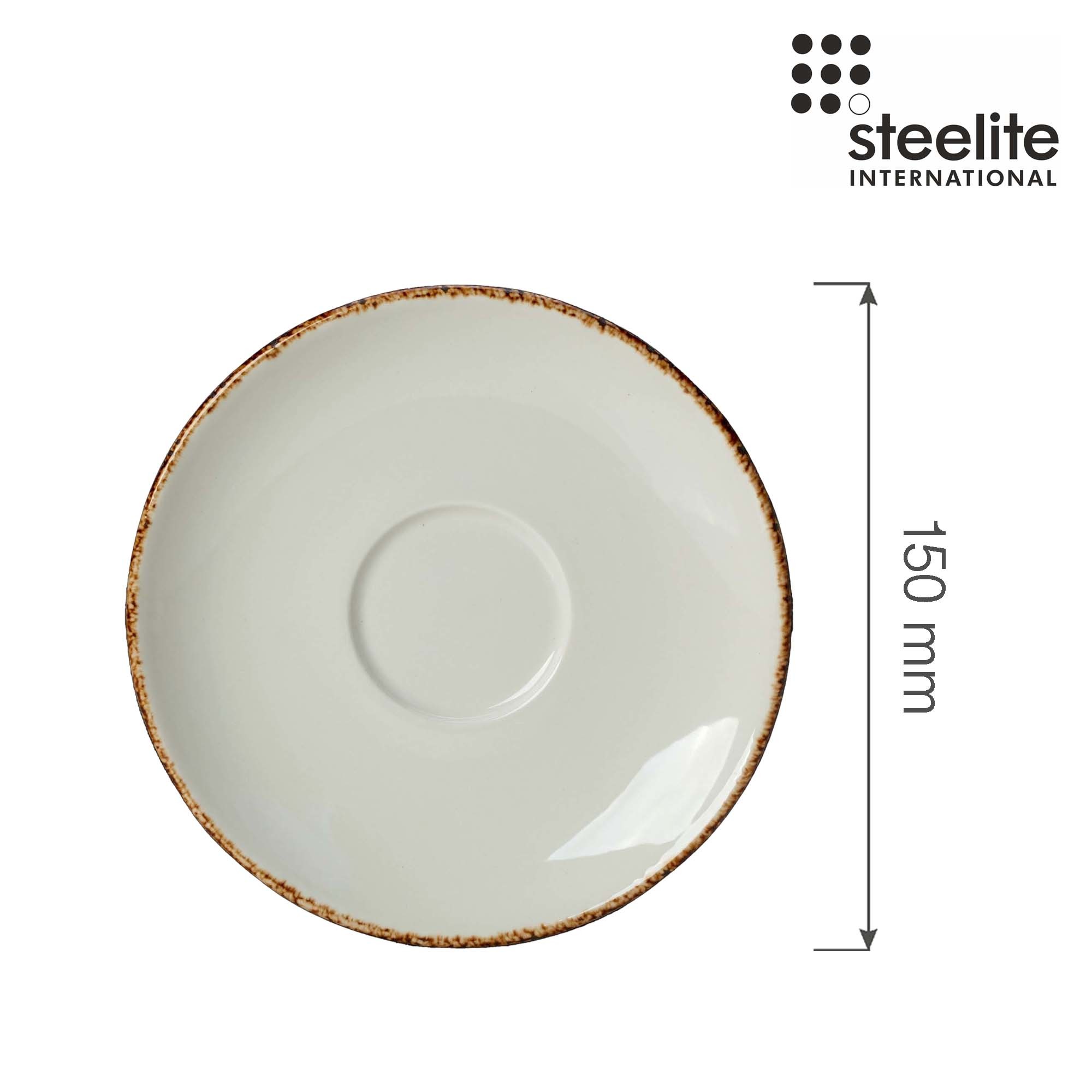 Porcelánová podšálka Brown Dapple, 152 mm, 1 ks