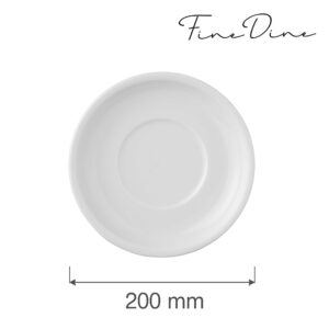 Klasická podšálka do omáčnika Bianco — 200 mm