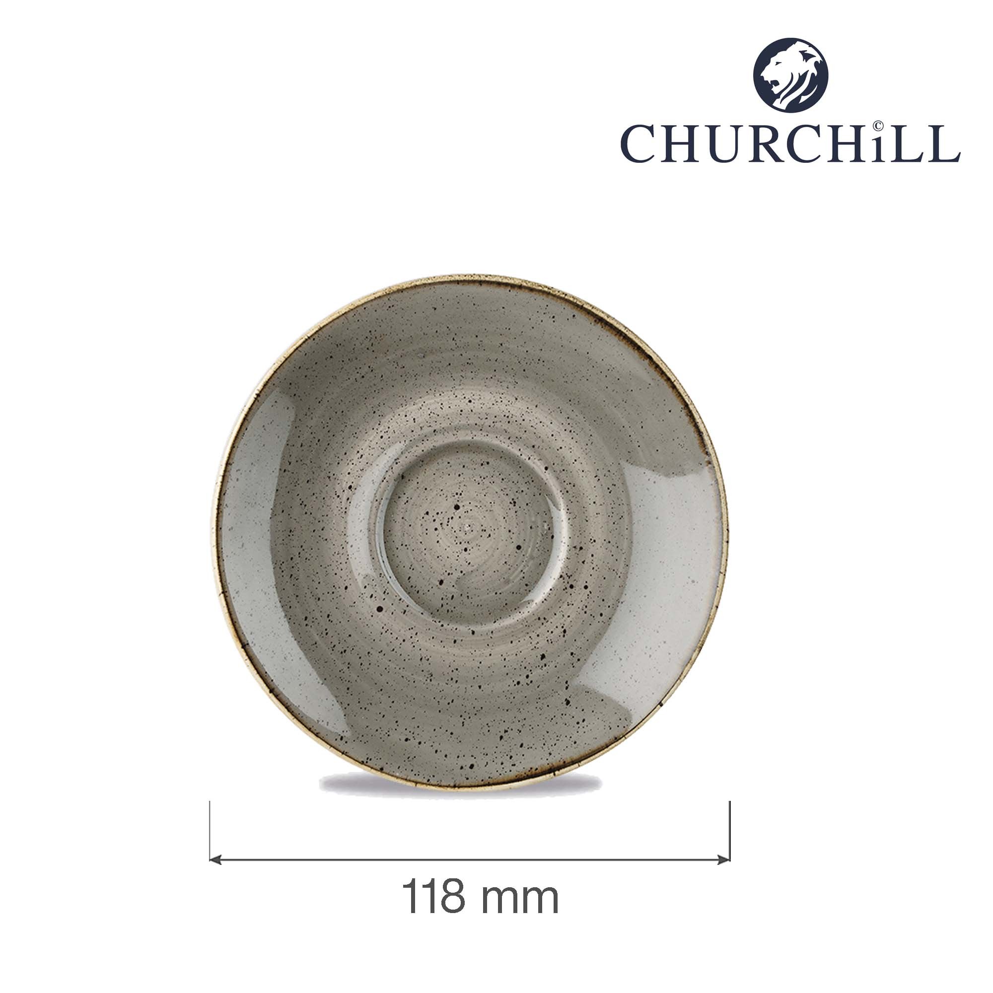 Drobná podšálka na espresso Stonecast Peppercorn Gray, 118 mm, 1 ks