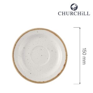 Porcelánová podšálka Stonecast Barley White, 150 mm, 1 ks