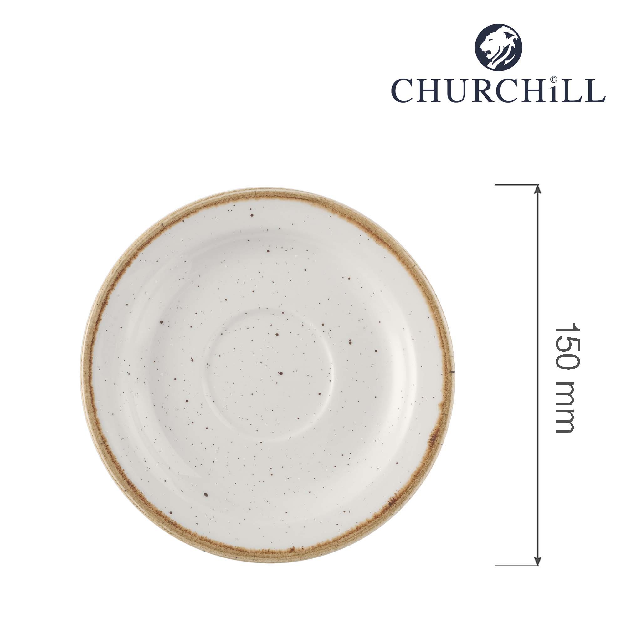 Porcelánová podšálka Stonecast Barley White, 150 mm, 1 ks