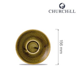 Klasická podšálka Stonecast Plume Green, 156 mm, 1 ks