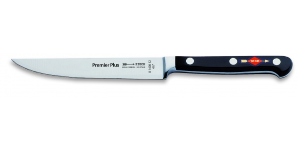 Profesionálny steakový nôž – Dick, séria Premier Plus, kovaný, hladká čepeľ, dĺžka 12 cm