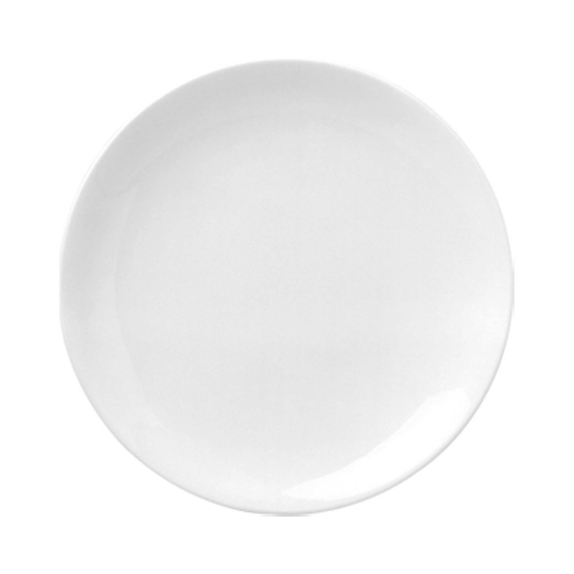 Moderný tanier bez okraja Bianco — 210 mm – Obrázok 2