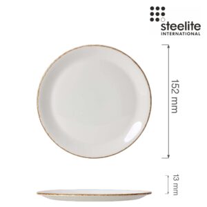 Porcelánový jedálenský tanier plytký Brown Dapple, 152 mm, 1 ks