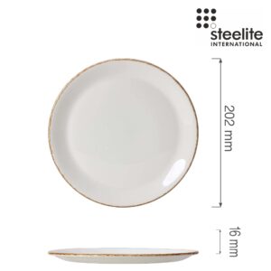 Porcelánový jedálenský tanier plytký Brown Dapple, 202 mm, 1 ks