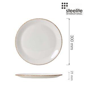 Porcelánový jedálenský tanier plytký Brown Dapple, 300 mm, 1 ks