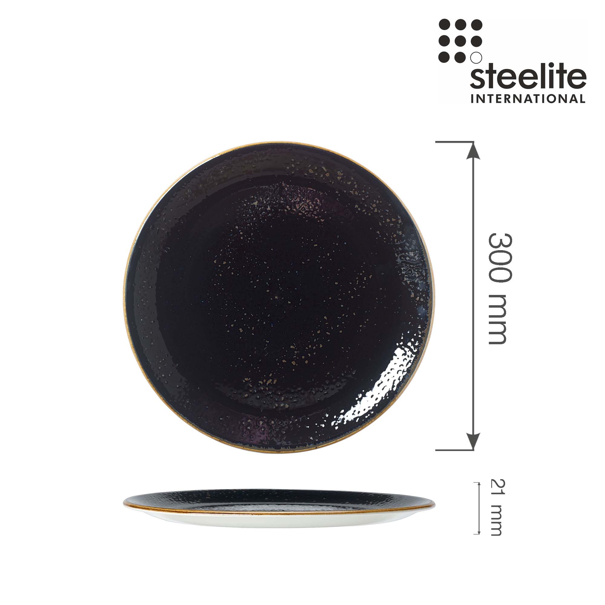 Porcelánový tanier plytký Craft Liquorice, 300 mm, 1 ks