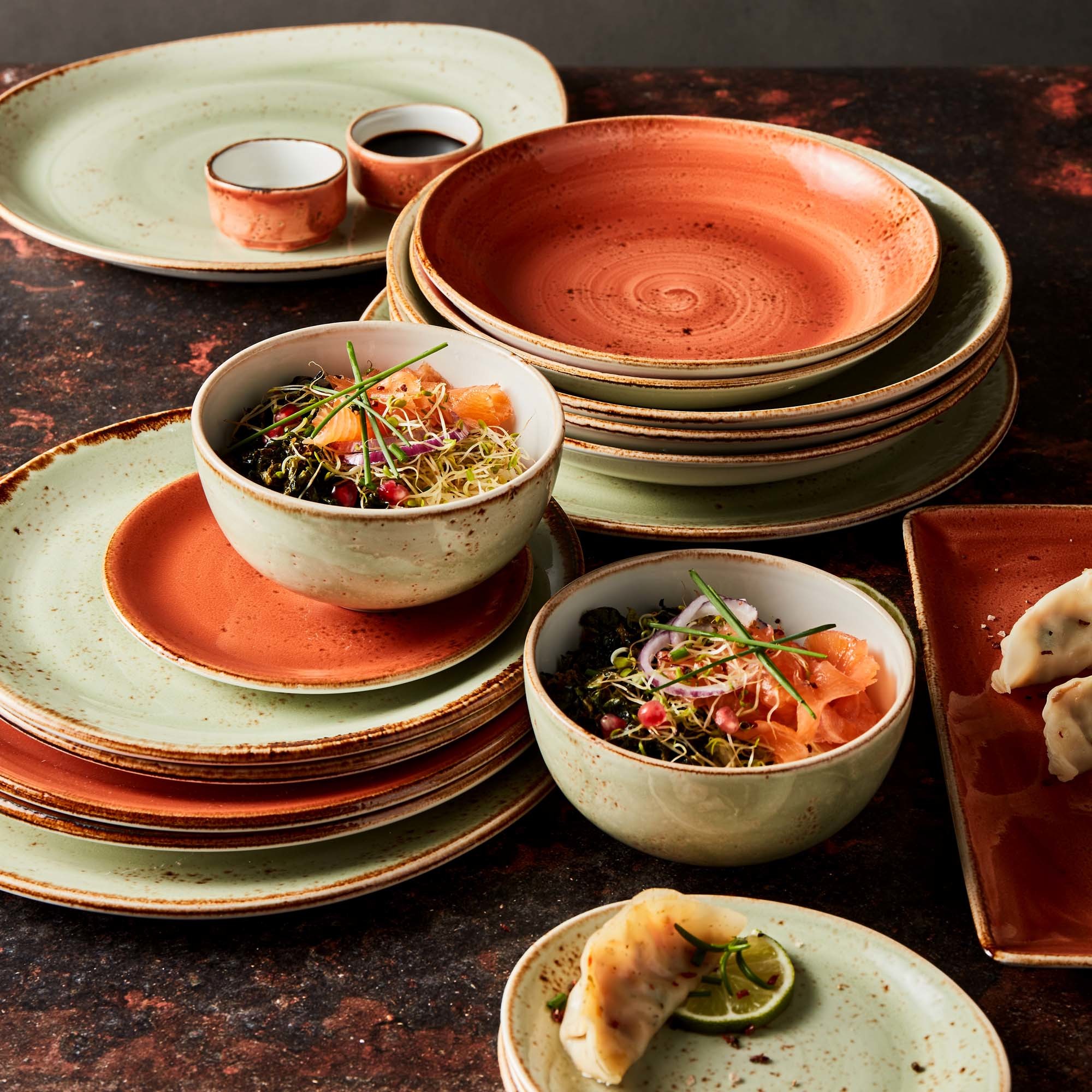 Porcelánový tanier coupe Craft Terracotta, 215 mm, 1 ks – Obrázok 3