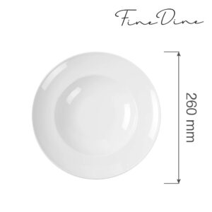 Široký tanier na pastu Bianco — 260 mm