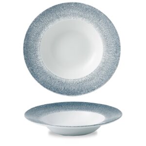 Široký tanier na cestoviny Raku Topaz Blue, 280 mm