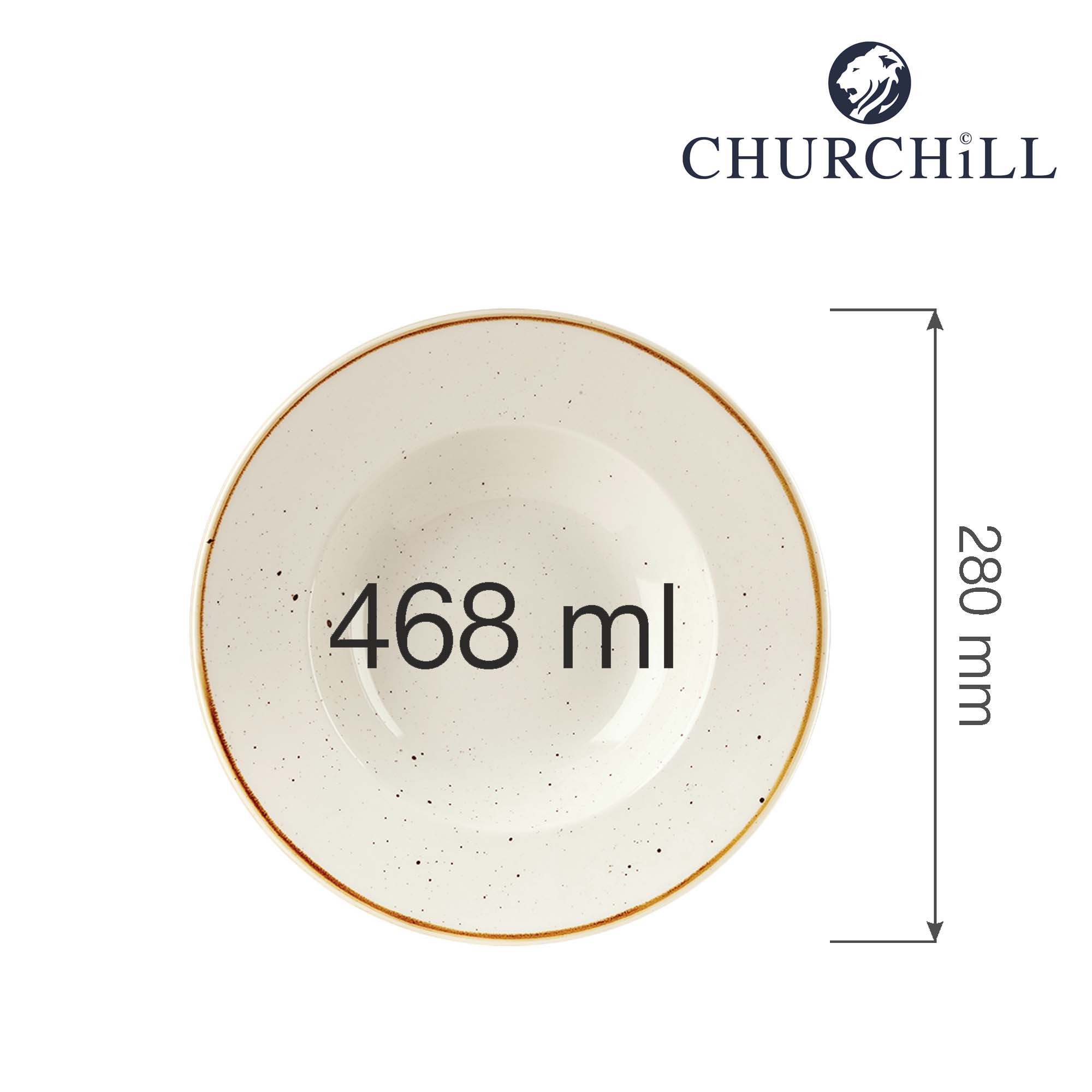 Porcelánový tanier na cestoviny Stonecast Barley White, 280 mm, 1 ks