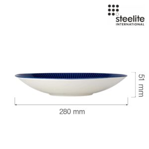 Porcelánový tanier hlboký s okrajom Willow Azure Gourmet, 280 mm, 1 ks