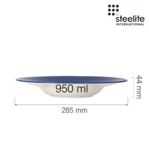 Porcelánový tanier hlboký s okrajom Willow Azure Gourmet, 285 mm, 1 ks