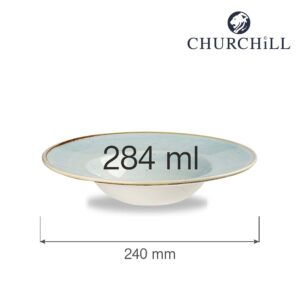 Hlboký polievkový tanier Stonecast Duck Egg Blue, 240 mm, 1 ks