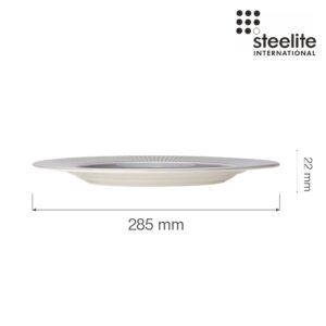 Porcelánový tanier plytký s veľkým okrajom Willow Mist, 285 mm, 1 ks