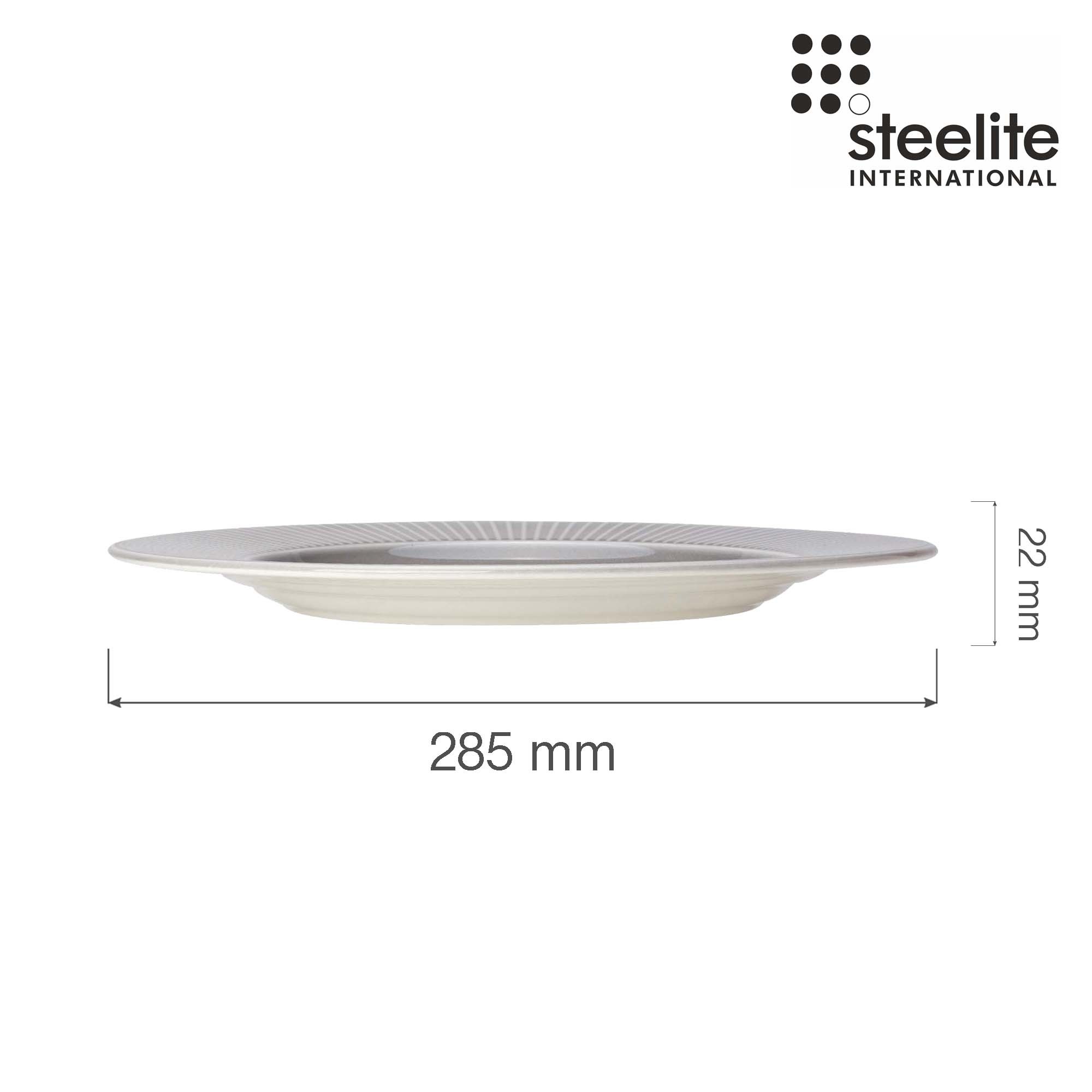 Porcelánový tanier plytký s veľkým okrajom Willow Mist, 285 mm, 1 ks