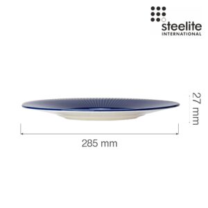 Porcelánový tanier plytký so stredným okrajom Willow Azure, 285 mm, 1 ks