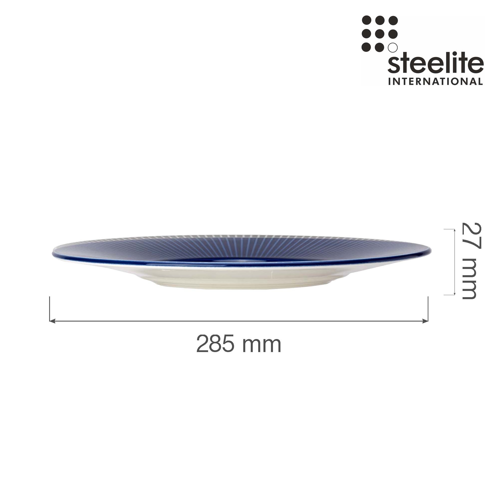 Porcelánový tanier plytký so stredným okrajom Willow Azure, 285 mm, 1 ks