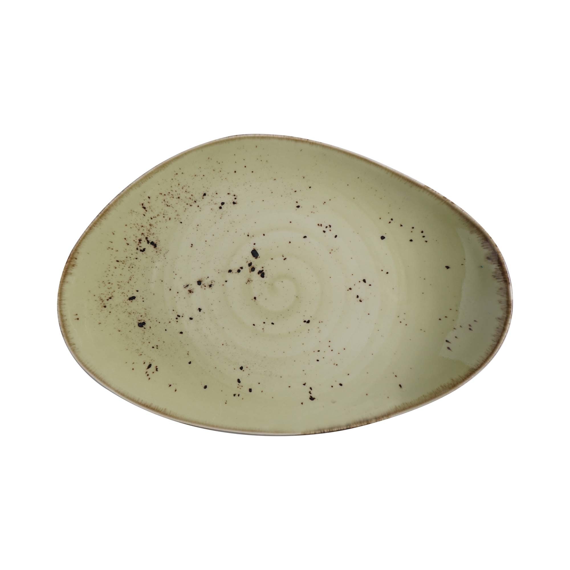 Organicky tvarovaný tanier Olive, 350x210 mm – Obrázok 2