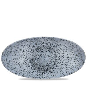 Podlhovastý servírovací tanier Mineral Blue, 299 x 150 mm