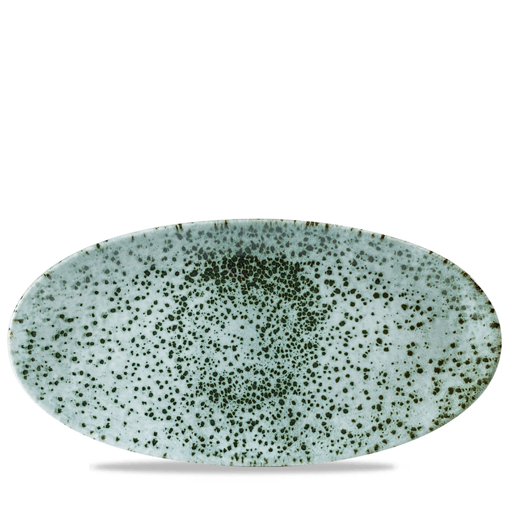 Oválny servírovací tanier Mineral Green, 299 x 150 mm, 1 ks