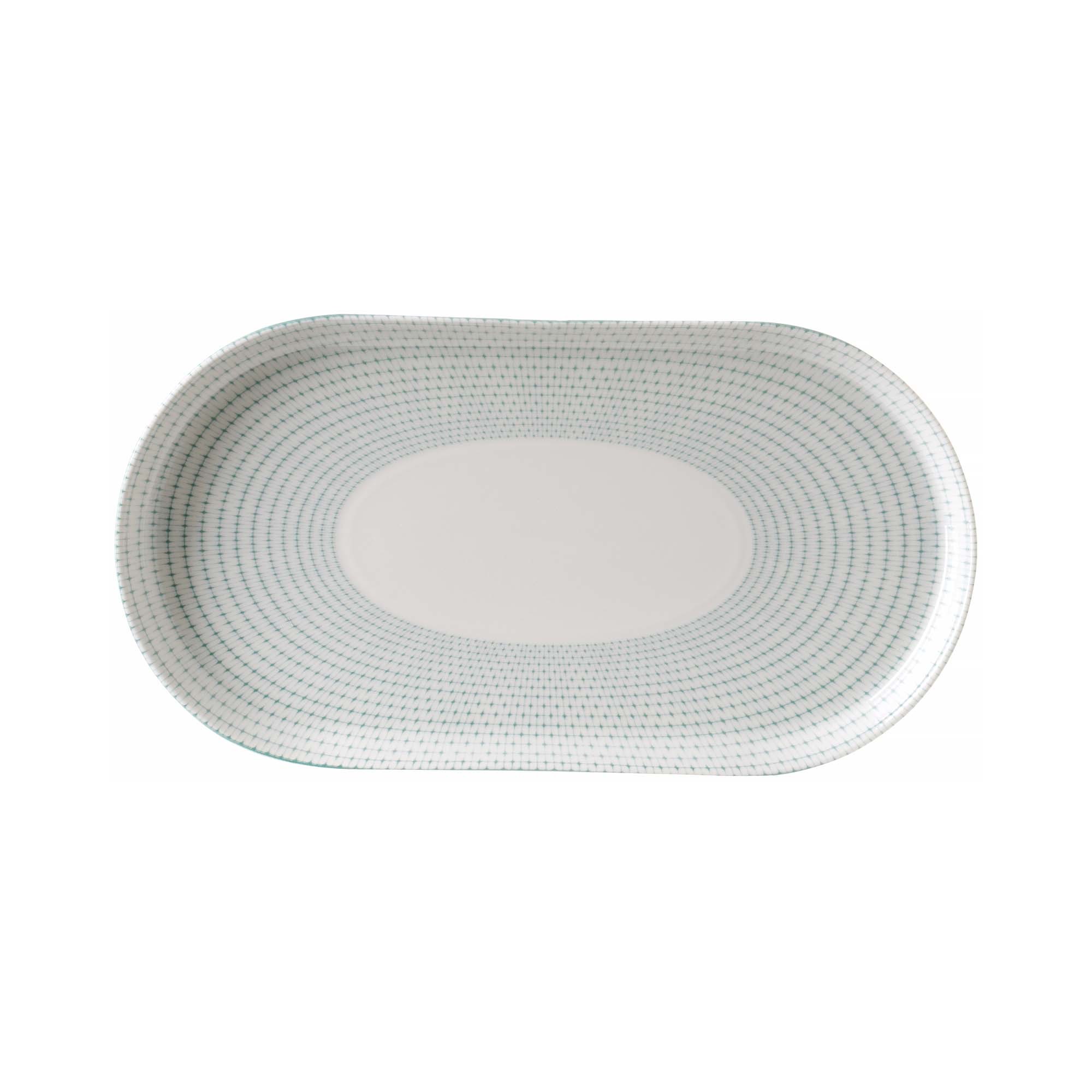 Porcelánový elipsovitý tanier Verde, 300 x 160 mm, 1 ks
