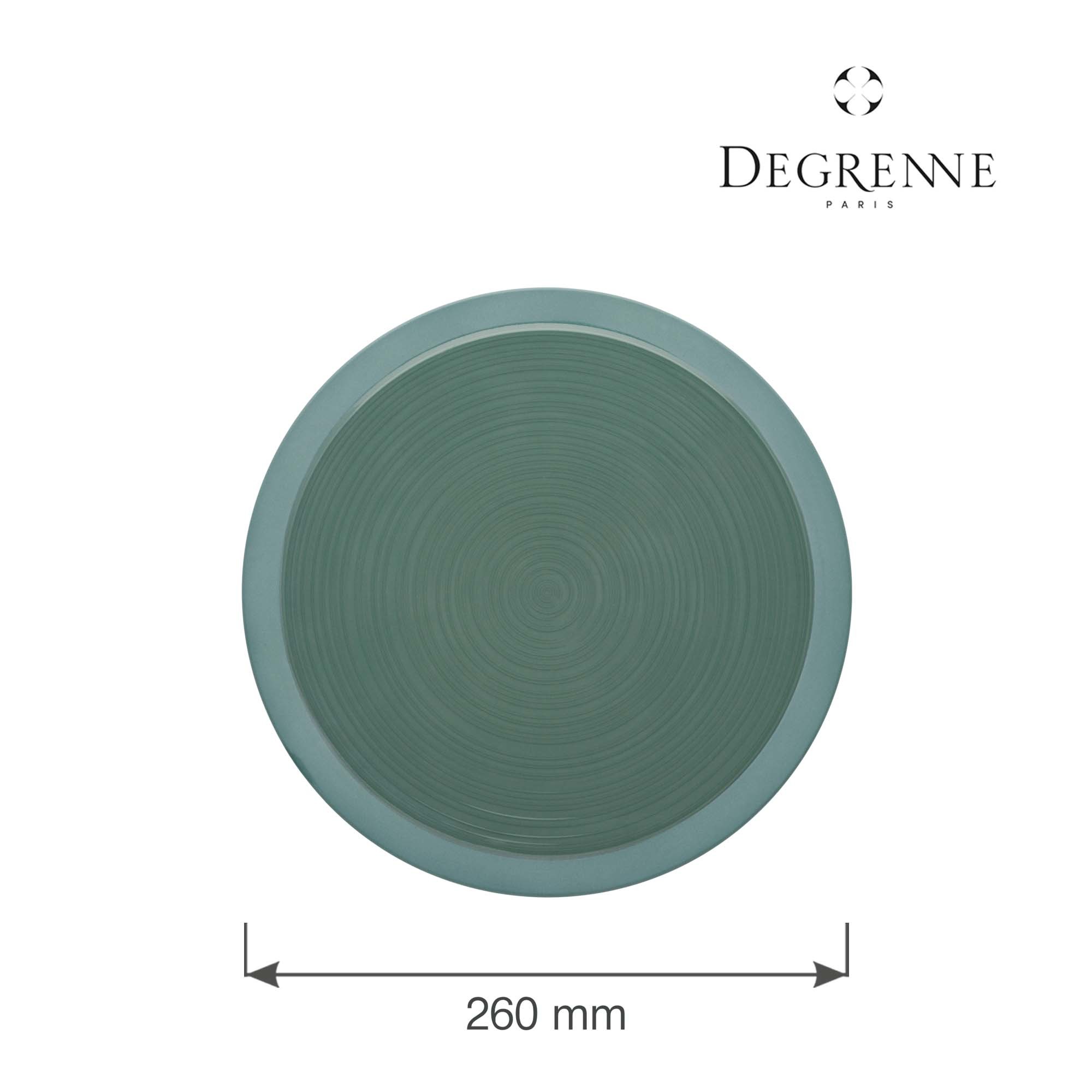 Porcelánový jedálenský tanier plytký Bahia Argile Verte, 260 mm, 1 ks
