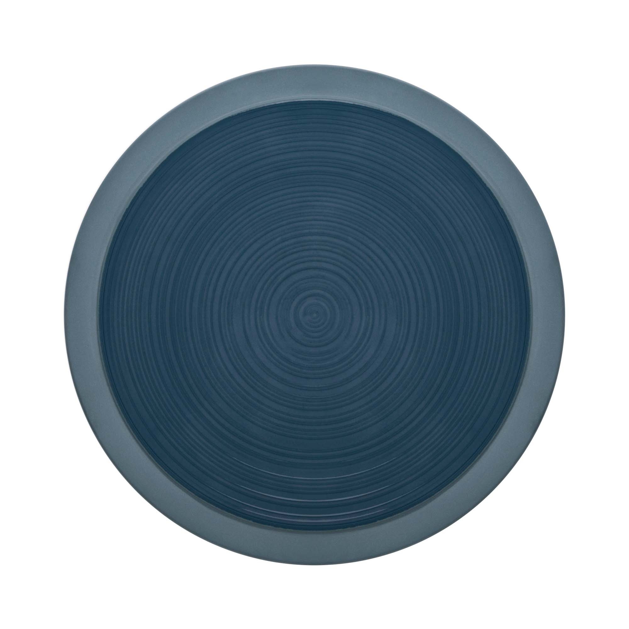 Porcelánový jedálenský tanier plytký Bahia Bleu de Roche, 230 mm, 1 ks – Obrázok 2