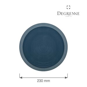 Porcelánový jedálenský tanier plytký Bahia Bleu de Roche, 230 mm, 1 ks