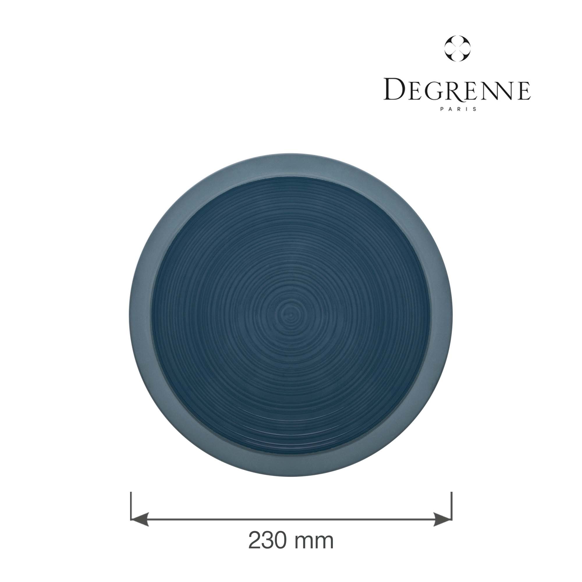 Porcelánový jedálenský tanier plytký Bahia Bleu de Roche, 230 mm, 1 ks