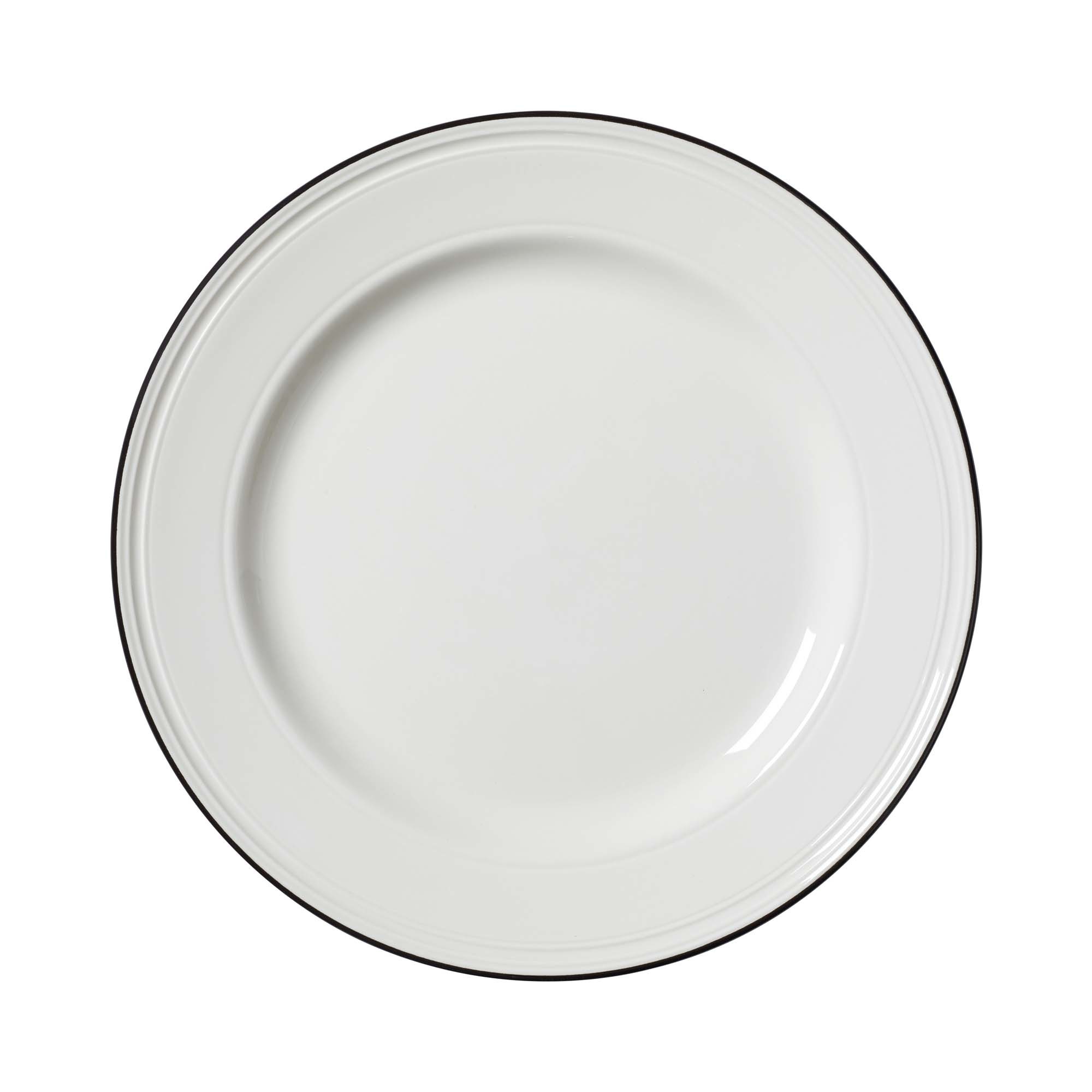 Porcelánový jedálenský tanier plytký Bead Black Band, 285 mm, 1 ks – Obrázok 2