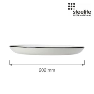 Porcelánový jedálenský tanier plytký Coupe Asteria Nordic, 202 mm, 1 ks